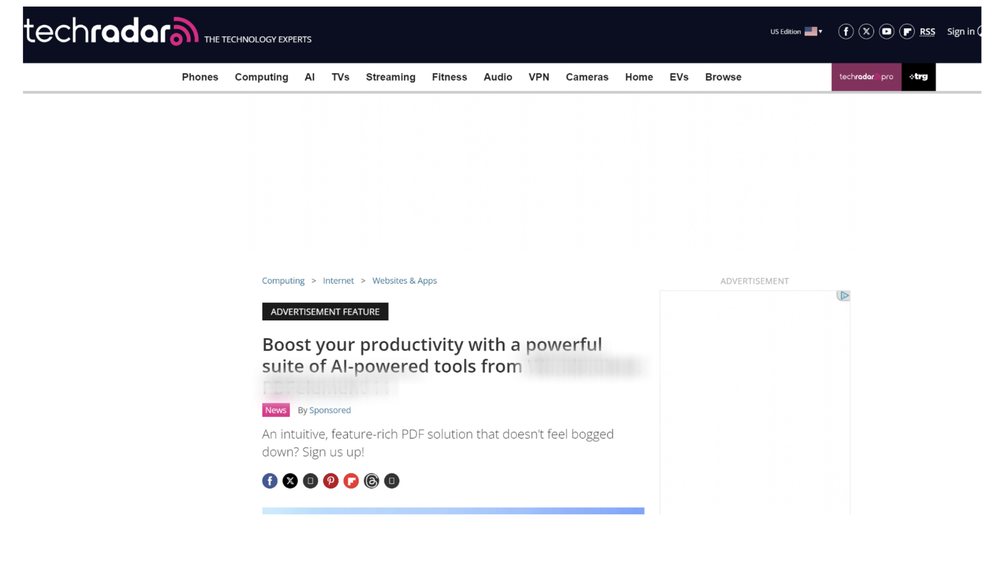 Feature in TechRadar
