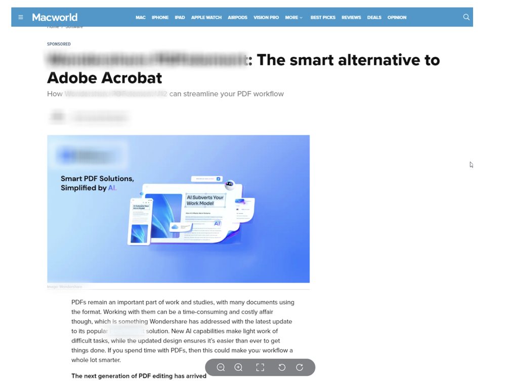 Feature in Macworld